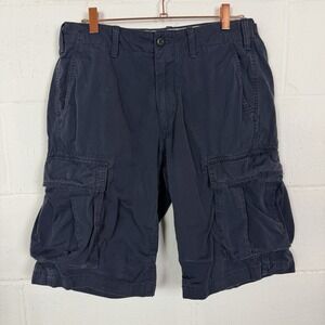 GAP Men's Cargo Shorts Blue Y2K (09) Utility Baggy Grunge Skater Street Size 32